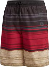 Adidas Germany CLX Shorts FS2323 Black / Craft Red / Sand από το Outletcenter
