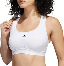 Adidas Γυναικείο Αθλητικό Μπουστάκι Λευκό με Αφαιρούμενη Ενίσχυση από το E-tennis