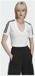 Adidas Γυναικείο Crop Top Κοντομάνικο Καλοκαιρινό Λευκό