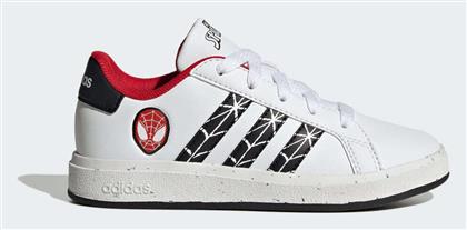 adidas Grand Court Παιδικά Sneakers Cloud White / Core Black / Better Scarlet