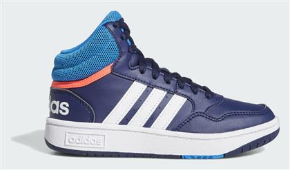 Adidas Hoops Mid 3.0 K Αθλητικά Παιδικά Παπούτσια Μπάσκετ με Κορδόνια Dark Blue / Blue Rush / Turbo