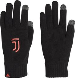 Adidas Juventus Μαύρα Ανδρικά Μάλλινα Γάντια Αφής από το MybrandShoes