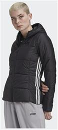 Adidas Κοντό Γυναικείο Puffer Μπουφάν για Χειμώνα Μαύρο από το SportsFactory