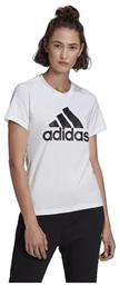 Adidas Loungewear Essentials Logo Γυναικείο T-shirt Λευκό με Στάμπα