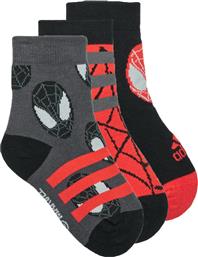 Adidas Marvel Spider-Man Αθλητικές Κάλτσες Μαύρες 3 Ζεύγη από το Favela