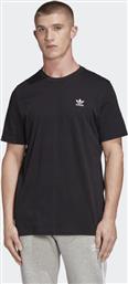 Adidas Originals Trefoil Essentials Ανδρικό T-shirt Μαύρο Μονόχρωμο