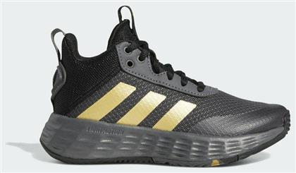 Adidas OwnTheGame 2.0 K Αθλητικά Παιδικά Παπούτσια Μπάσκετ με Κορδόνια Grey Five / Matte Gold / Core Black