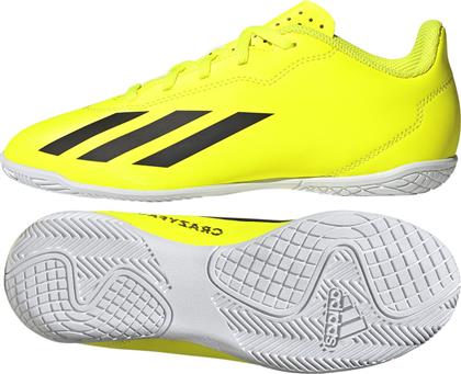 Adidas Παιδικά Ποδοσφαιρικά Παπούτσια Crazyfast Club Σάλας Κίτρινα