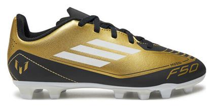 Adidas Παιδικά Ποδοσφαιρικά Παπούτσια F50 Club Fxg Messi με Τάπες Χρυσά