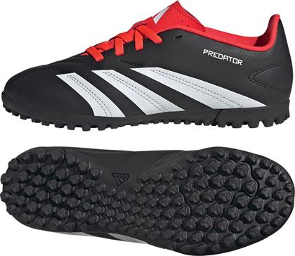 Adidas Παιδικά Ποδοσφαιρικά Παπούτσια Predator 24 Club Turf με Σχάρα Core Black / Cloud White / Solar Red από το SerafinoShoes