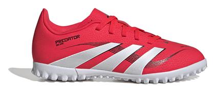 adidas Παιδικά Ποδοσφαιρικά Παπούτσια Predator Club Tf J με Σχάρα Κόκκινα