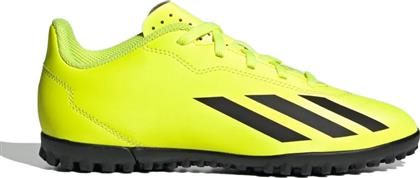 Adidas Παιδικά Ποδοσφαιρικά Παπούτσια X Crazyfast Club με Σχάρα Team Solar Yellow 2 / Core Black / Cloud White από το MybrandShoes