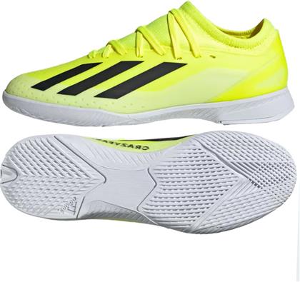 Adidas Παιδικά Ποδοσφαιρικά Παπούτσια X Crazyfast League Σάλας Yellow 2 / Core Black / Cloud White από το MybrandShoes