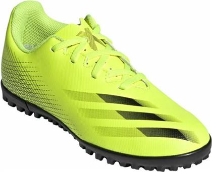 Adidas Παιδικά Ποδοσφαιρικά Παπούτσια X Ghosted.4 TF με Σχάρα Κίτρινα από το Cosmos Sport