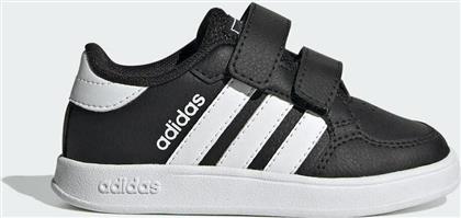 Adidas Παιδικά Sneakers Breaknet με Σκρατς Core Black / Cloud White από το SportsFactory