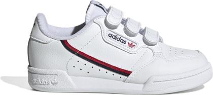 Adidas Παιδικά Sneakers Continental 80 CF C με Σκρατς Cloud White / Cloud White / Scarlet από το Outletcenter