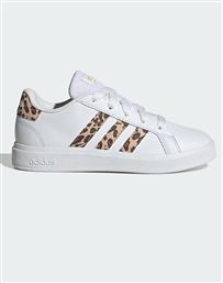 Adidas Παιδικά Sneakers Grand Court 2.0 Cloud White / Magic Beige / Matte Gold