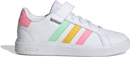 Adidas Παιδικά Sneakers Grand Court Cloud White / Pulse Mint / Beam Pink από το Outletcenter