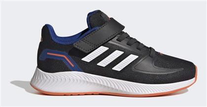 Adidas Παιδικά Sneakers Run Falcon 2.0 Carbon / Cloud White / Impact Orange