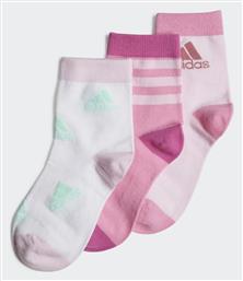 Adidas Παιδικές Κάλτσες Μακριές Ροζ 3 Ζευγάρια από το Outletcenter