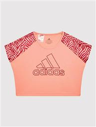 Adidas Παιδική Καλοκαιρινή Μπλούζα Αμάνικη Ροζ