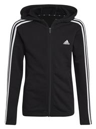 adidas Παιδική Ζακέτα Φούτερ Essentials 3-Stripes Μαύρη από το Spartoo