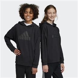 Adidas Παιδικό Φούτερ με Κουκούλα Μαύρο Future Icons Logo Hooded από το MybrandShoes