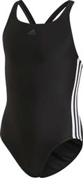 Adidas Παιδικό Μαγιό Ολόσωμο 3-Stripes Κολύμβησης Μαύρο