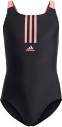 Adidas Παιδικό Μαγιό Ολόσωμο Performance 3-Stripes YG Κολύμβησης για Κορίτσι Μαύρο από το Plus4u