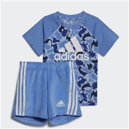 Adidas Παιδικό Σετ με Σορτς Καλοκαιρινό 2τμχ Μπλε Dino Camo Allover Print από το Plus4u
