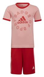 adidas Παιδικό Σετ με Σορτς Καλοκαιρινό 2τμχ Ροζ