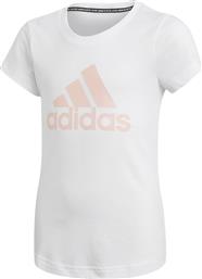 Adidas Παιδικό T-shirt για Κορίτσι Λευκό Must Haves Badge of Sport Tee από το MybrandShoes