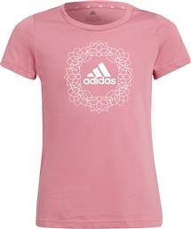 Adidas Παιδικό T-shirt για Κορίτσι Ροζ Graphic