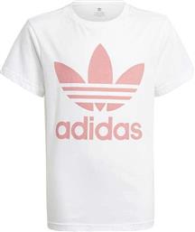 Adidas Παιδικό T-shirt Trefoil Tee για Κορίτσι Λευκό από το Spartoo