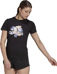 Adidas Performance Αθλητικό Γυναικείο T-shirt Μαύρο με Στάμπα από το MybrandShoes