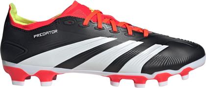 Adidas Predator 24 League MG Χαμηλά Ποδοσφαιρικά Παπούτσια με Τάπες Core Black / Cloud White / Solar Red
