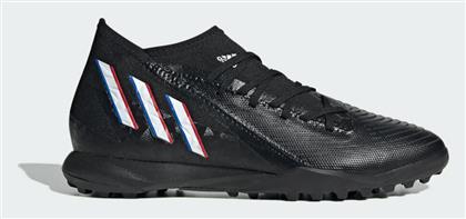 Adidas Predator Edge.3 TF Χαμηλά Ποδοσφαιρικά Παπούτσια με Σχάρα Core Black / Cloud White / Vivid Red από το MybrandShoes