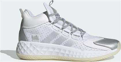 Adidas Pro Boost Mid Ανδρικά Αθλητικά Παπούτσια Μπάσκετ Λευκά από το Spartoo