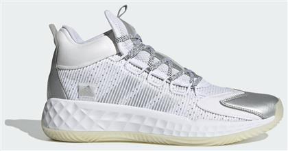 adidas Pro Boost Mid Ψηλά Μπασκετικά Παπούτσια Cloud White / Silver Metallic / Chalk White από το Spartoo