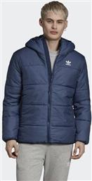 Adidas Puffer Navy Μπλε Padded Μπουφάν Με Επένδυση & Κουκούλα από το Athletix