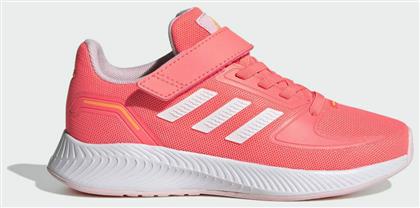 Adidas Runfalcon 2.0 K Αθλητικά Παιδικά Παπούτσια Running με Σκρατς Acid Red / Cloud White / Clear Pink