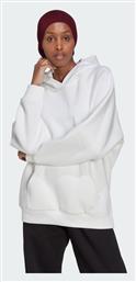 Adidas sportswear W ALL SZN Γυναικείο Φούτερ με Κουκούλα Λευκό
