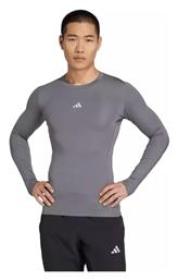 adidas Techfit Ισοθερμική Μπλούζα Γκρι