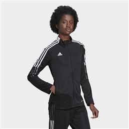 Adidas Tiro 21 Γυναικείο Αμάνικο Αθλητικό Μπουφάν Μαύρο από το MybrandShoes