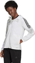 Adidas Tiro 21 Γυναικείο Αθλητικό Μπουφάν Αντιανεμικό Λευκό από το MybrandShoes