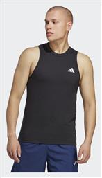 Adidas Train Essentials Feelready Ανδρική Αθλητική Μπλούζα Αμάνικη Μαύρη