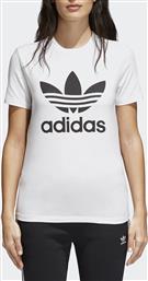 Adidas Trefoil Αθλητικό Γυναικείο T-shirt Λευκό με Στάμπα