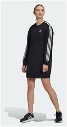Adidas W 3-Stripes Mini All Day Φόρεμα Μακρυμάνικο Μαύρο από το Zakcret Sports
