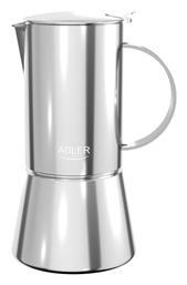 Adler Μπρίκι Espresso 6cups Inox Καφέ