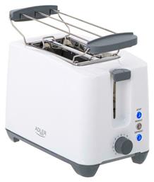 Adler Φρυγανιέρα 2 Θέσεων 1000W Λευκή